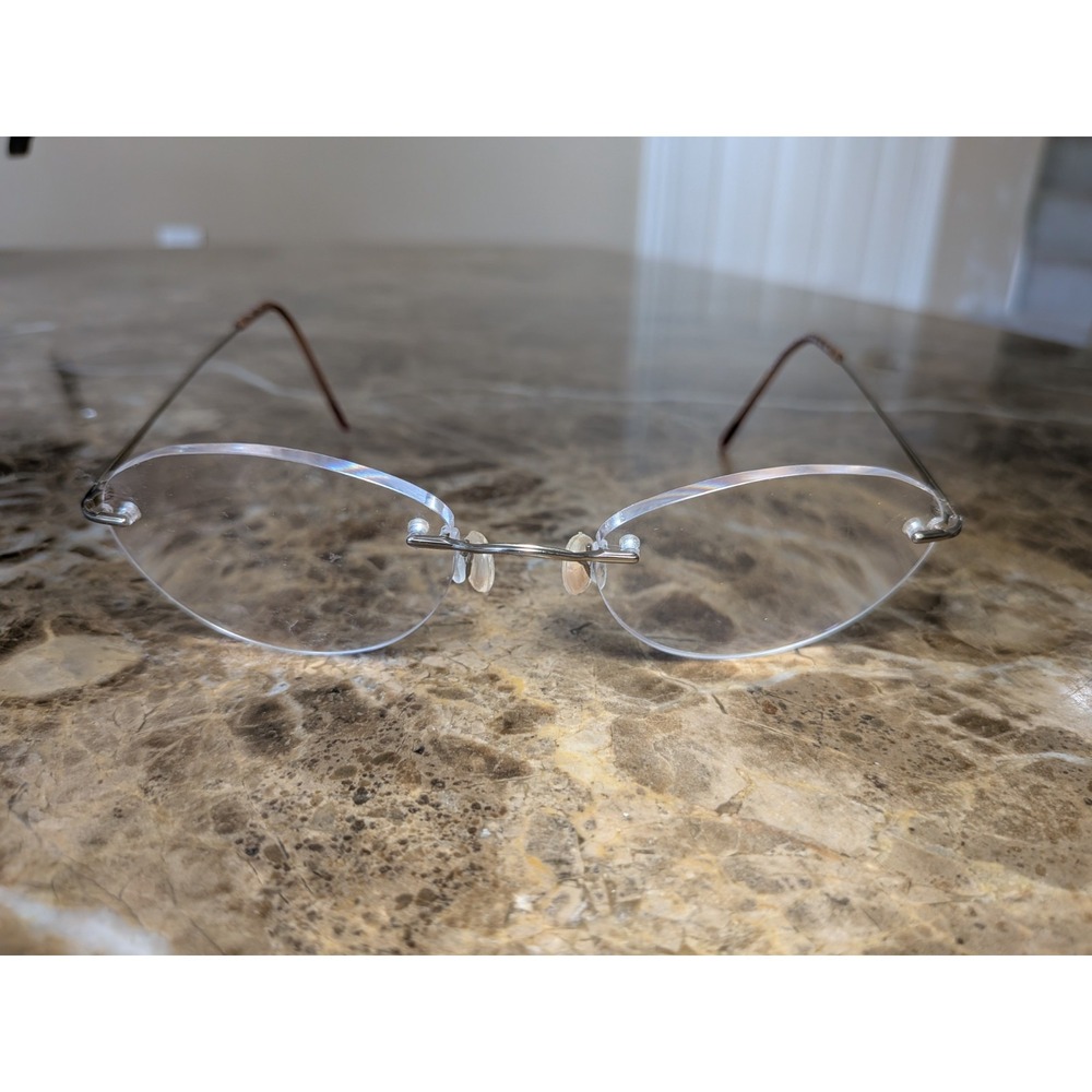 Marchon Airlock 2 Eyeglasses Frames Only, 760 54, 135, Silver